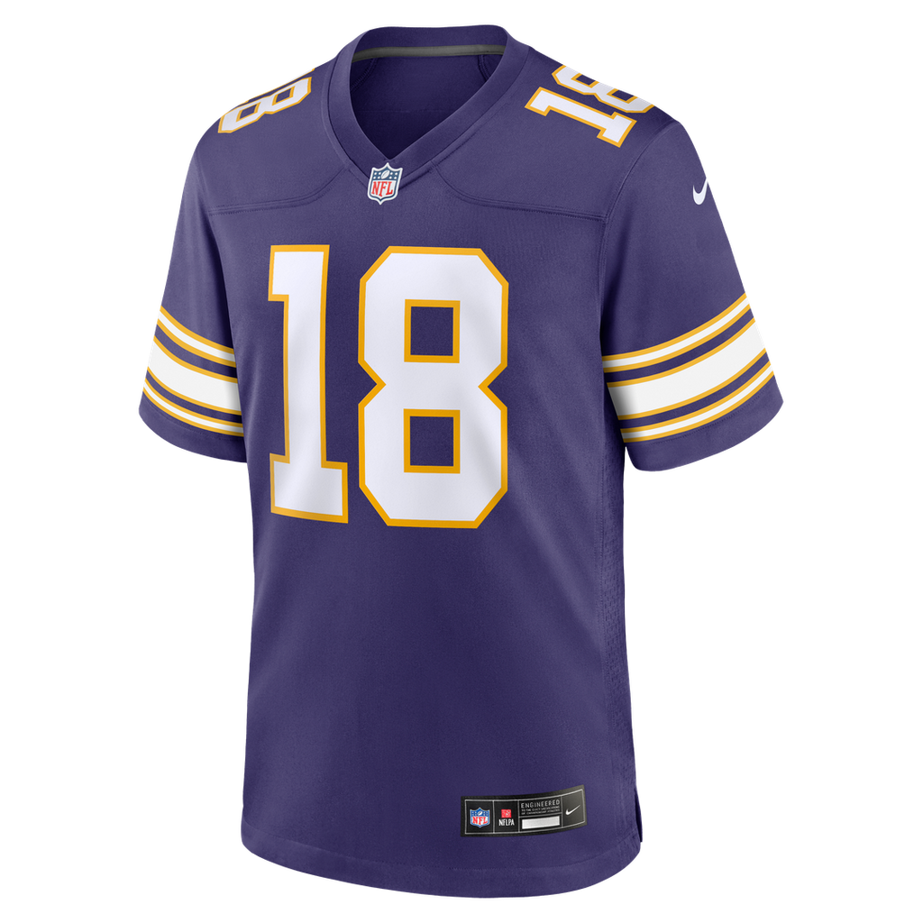 Justin Jefferson Minnesota Vikings Classic Game Jersey - Purple