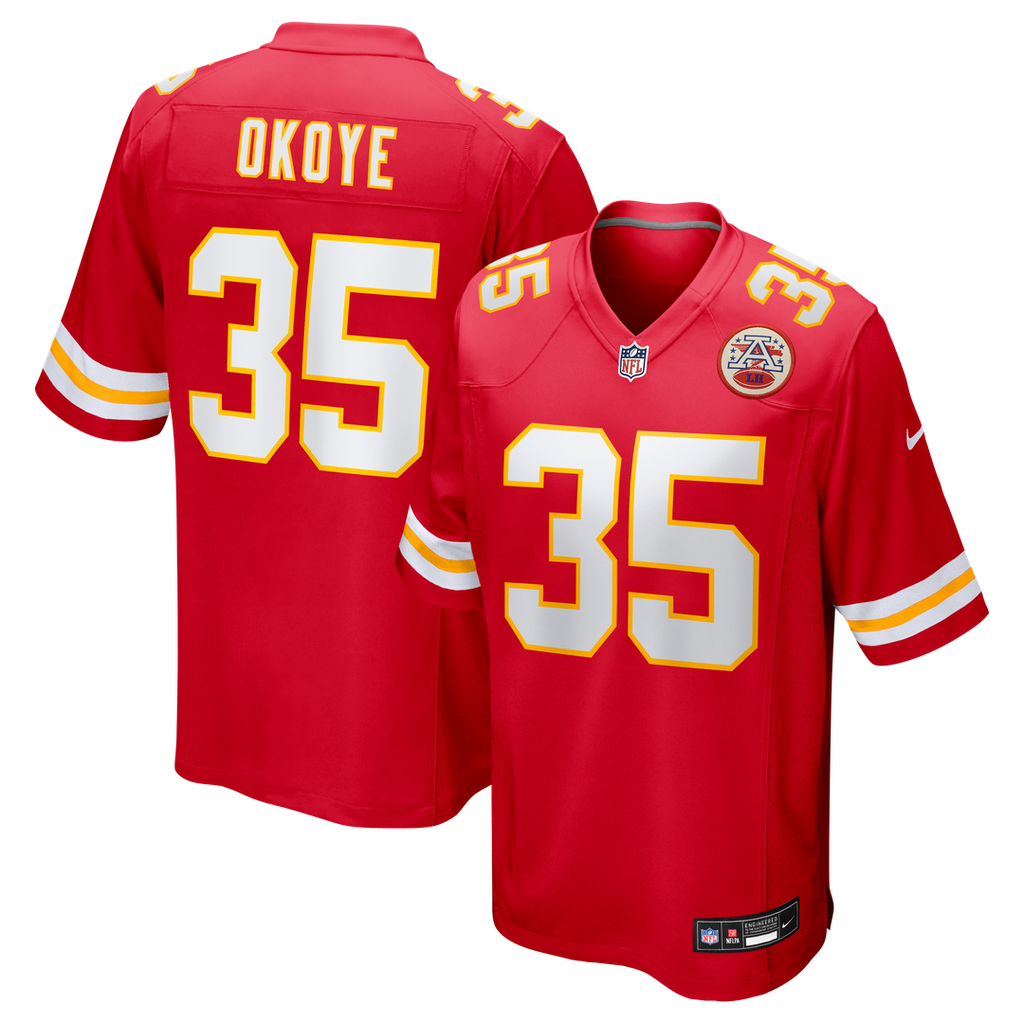 Christian Okoye Kansas City Chiefs Game Jersey - Red