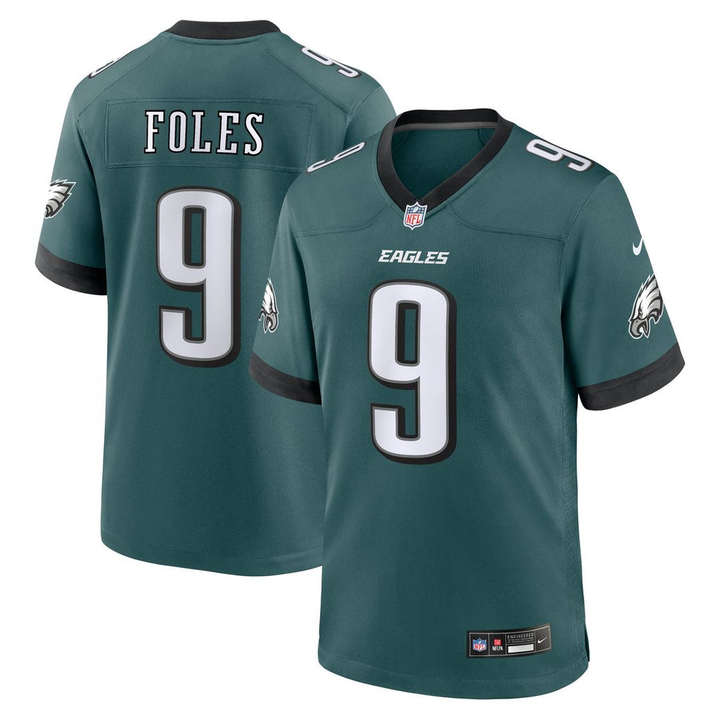 Nick Foles Philadelphia Eagles Game Jersey - Midnight Green