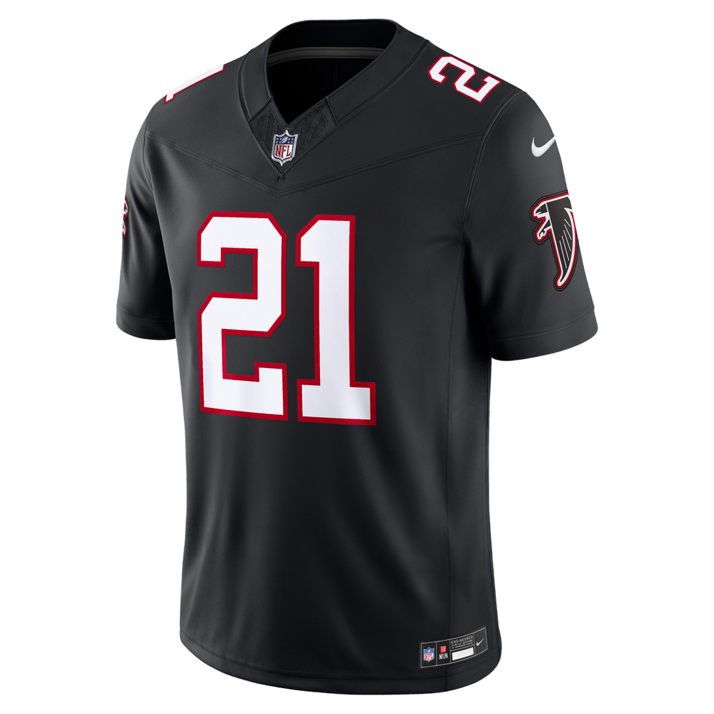 Deion Sanders Atlanta Falcons Alternate Throwback Vapor F.U.S.E. Stitched Retired Limited Jersey - Black