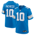 Isiah Pacheco Detroit Lions Game Jersey - Blue