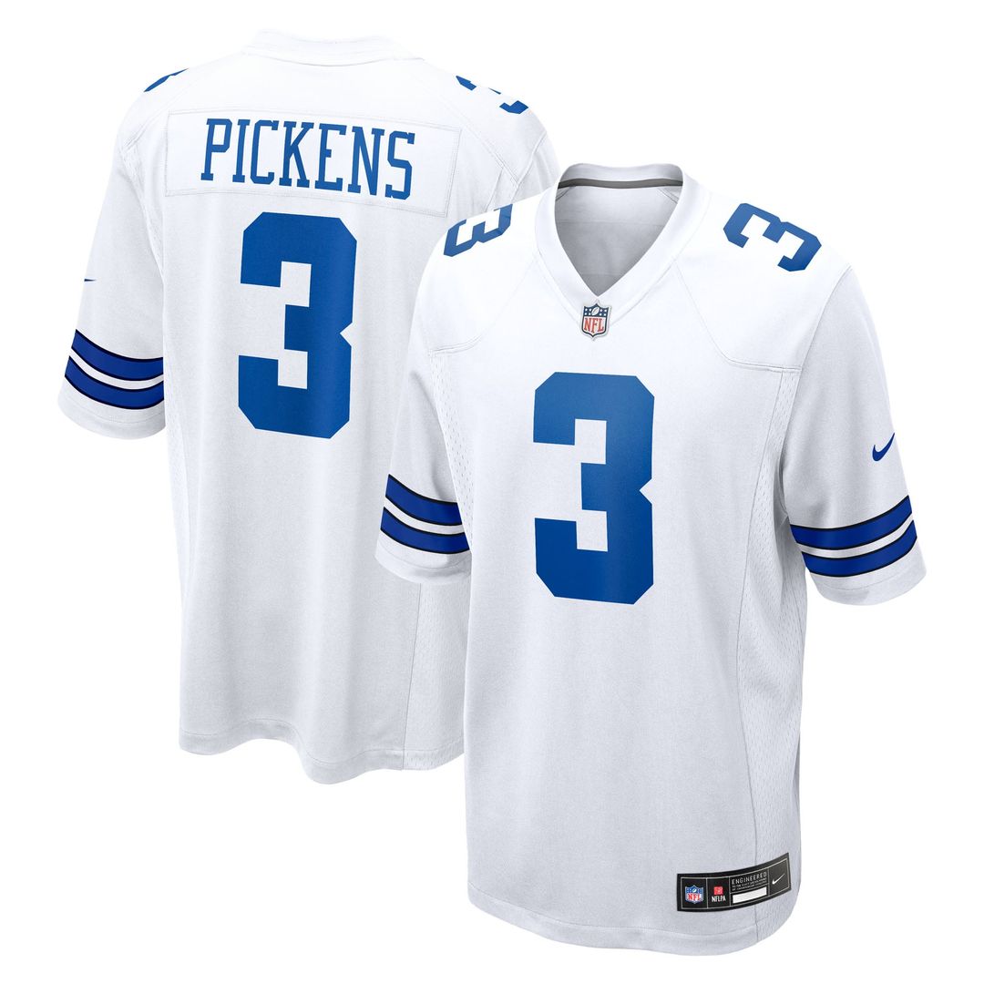 George Pickens Dallas Cowboys Game Jersey - White