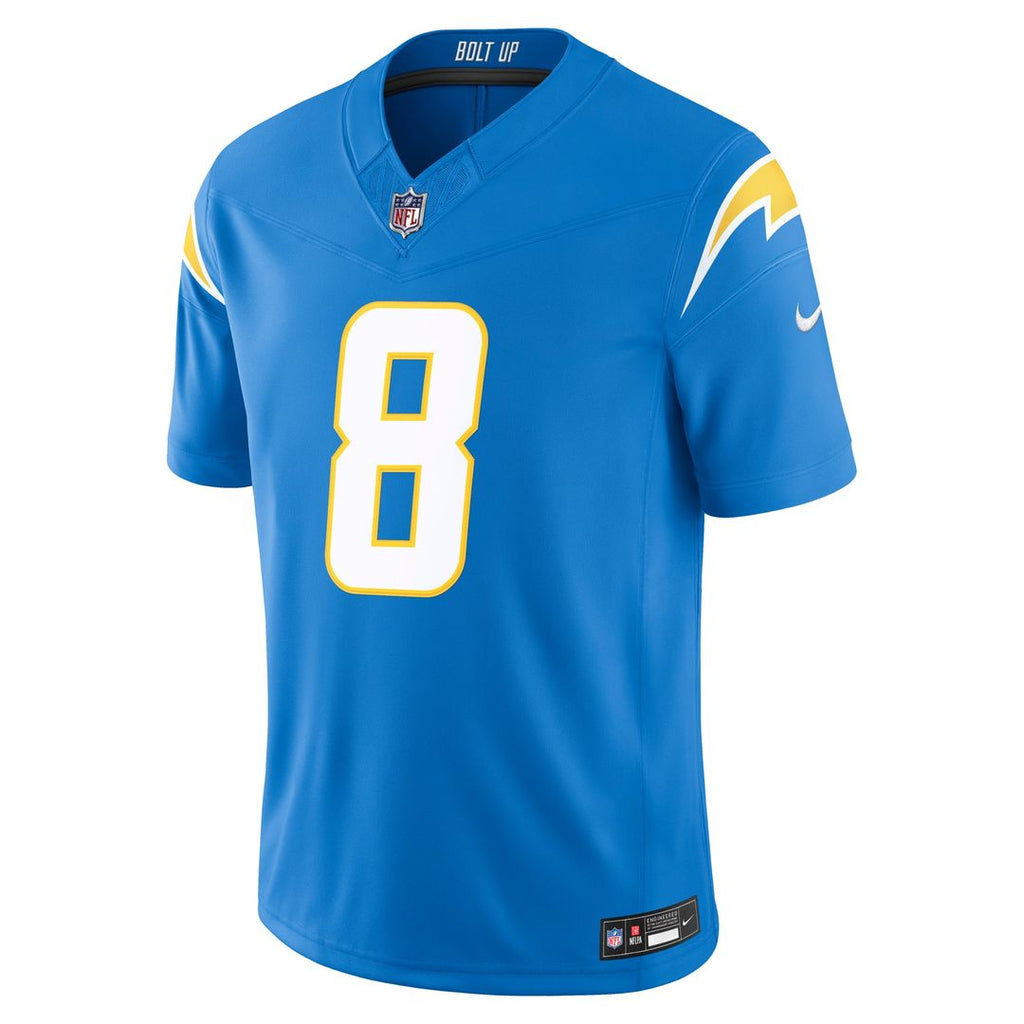Omarion Hampton Los Angeles Chargers Vapor F.U.S.E. Stitched Limited Jersey - Powder Blue