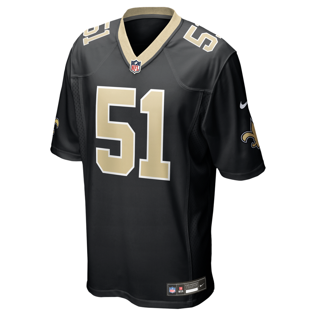 Jonathan Vilma New Orleans Saints Game Jersey - Black