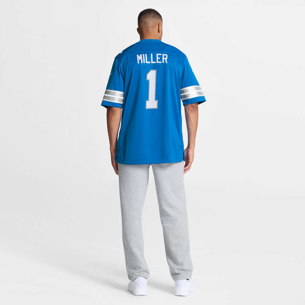 Blake Miller Detroit Lions Game Jersey - Blue