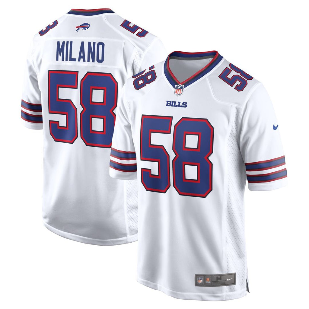 Matt Milano Buffalo Bills Away Game Jersey - White