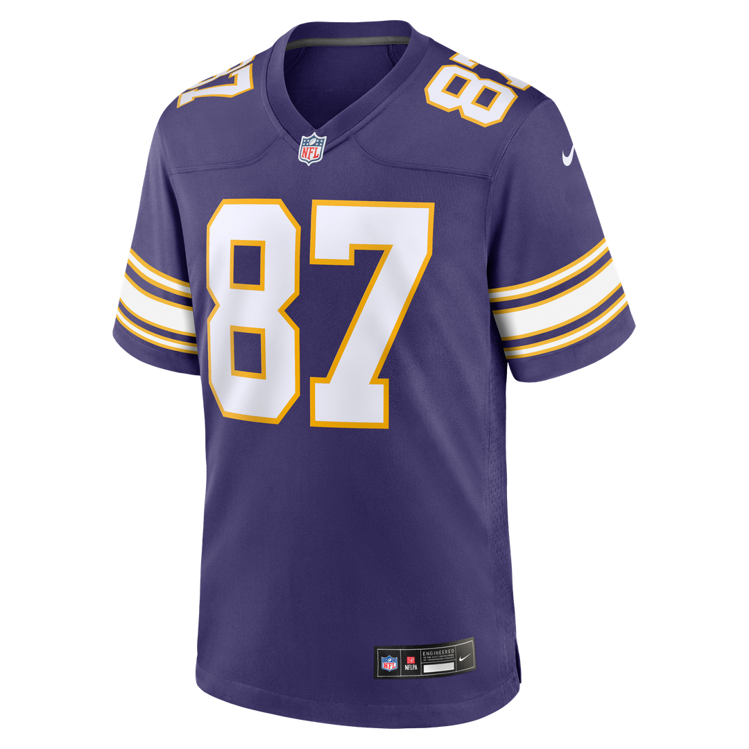 T.J. Hockenson Minnesota Vikings Classic Game Jersey - Purple