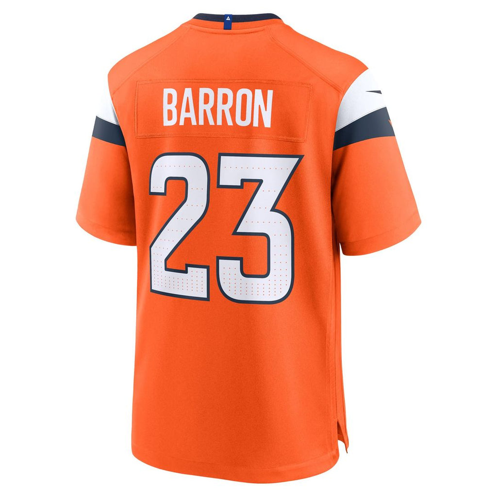 Jahdae Barron Denver Broncos Game Jersey - Orange