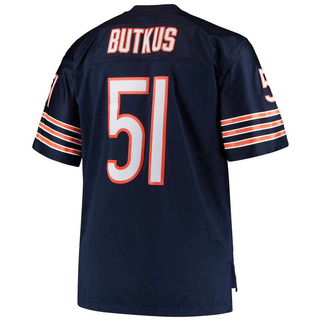 Dick Butkus Chicago Bears Big & Tall 1966 Replica Jersey - Navy