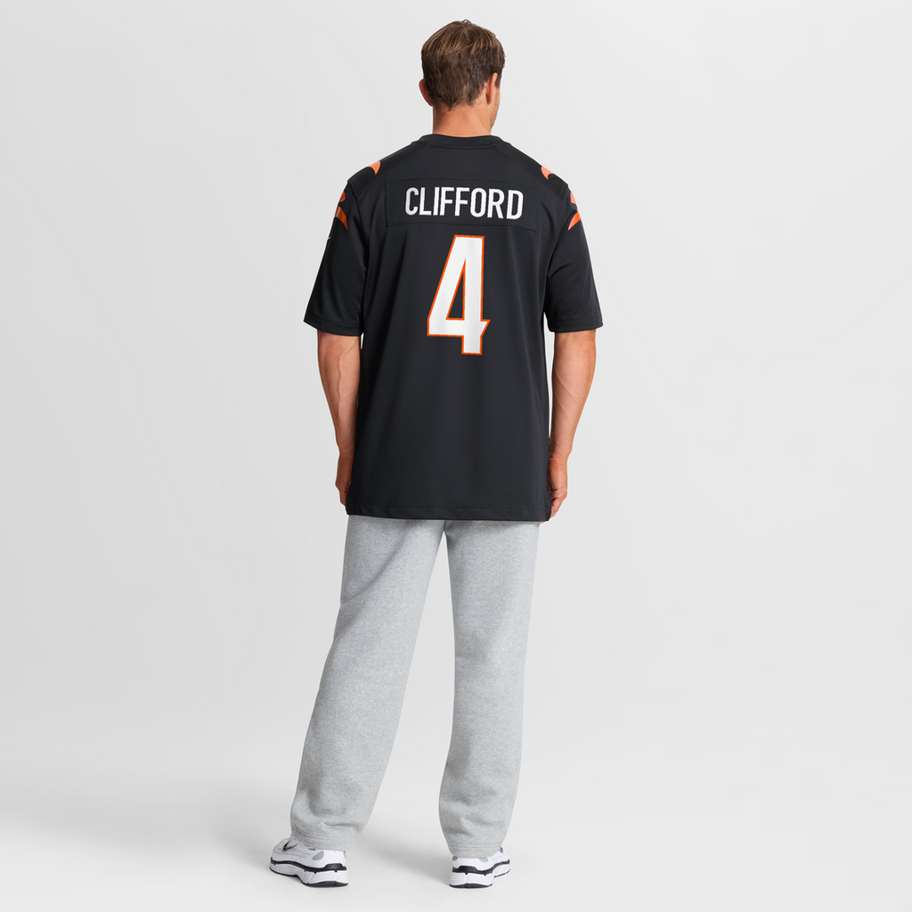 Sean Clifford Cincinnati Bengals Game Jersey - Black