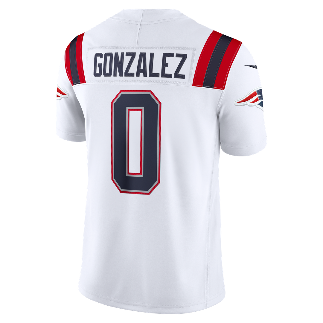Christian Gonzalez New England Patriots Vapor F.U.S.E. Stitched Limited Jersey - Navy