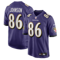 Cornelius Johnson Baltimore Ravens Game Jersey - Purple