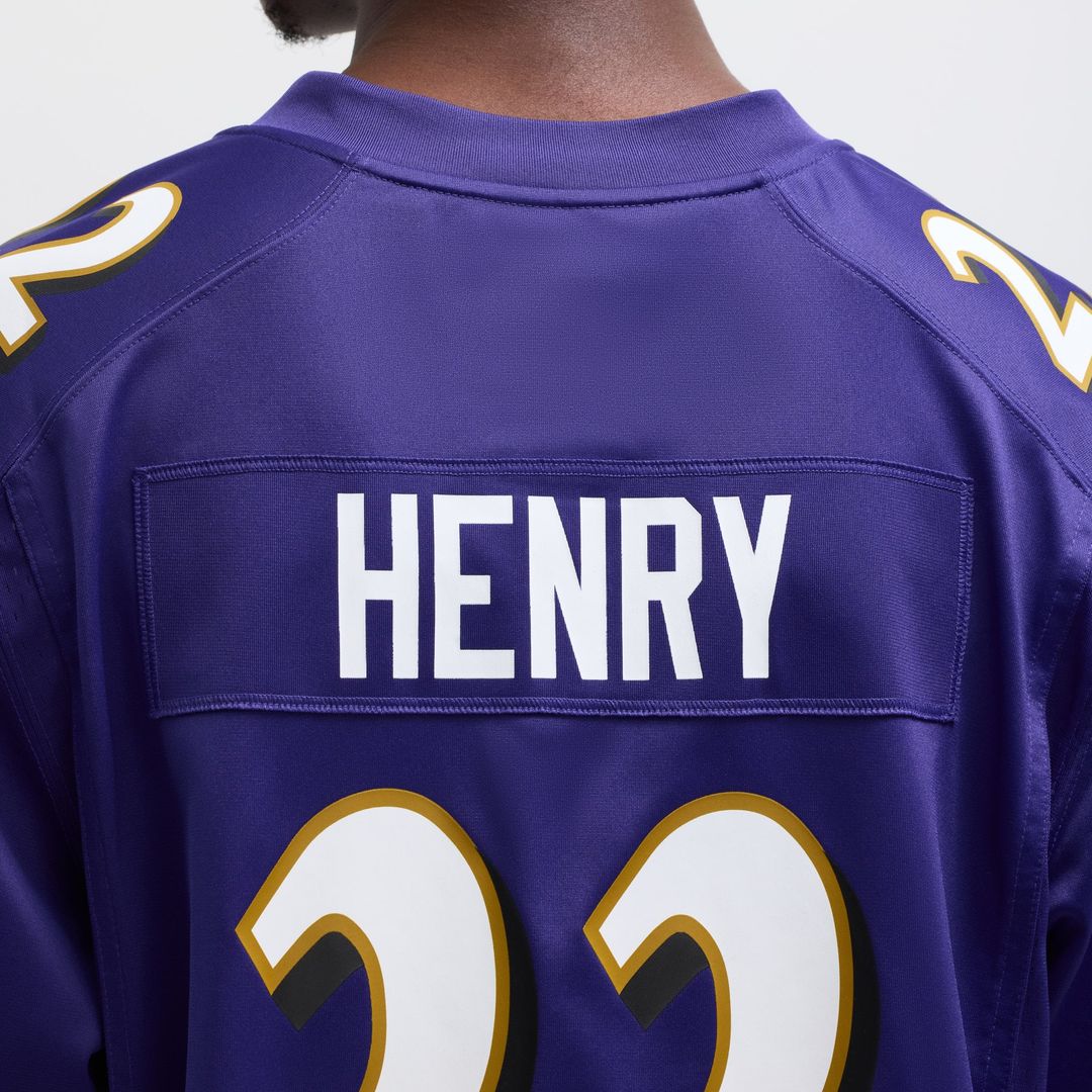 Derrick Henry Baltimore Ravens Game Jersey - Purple