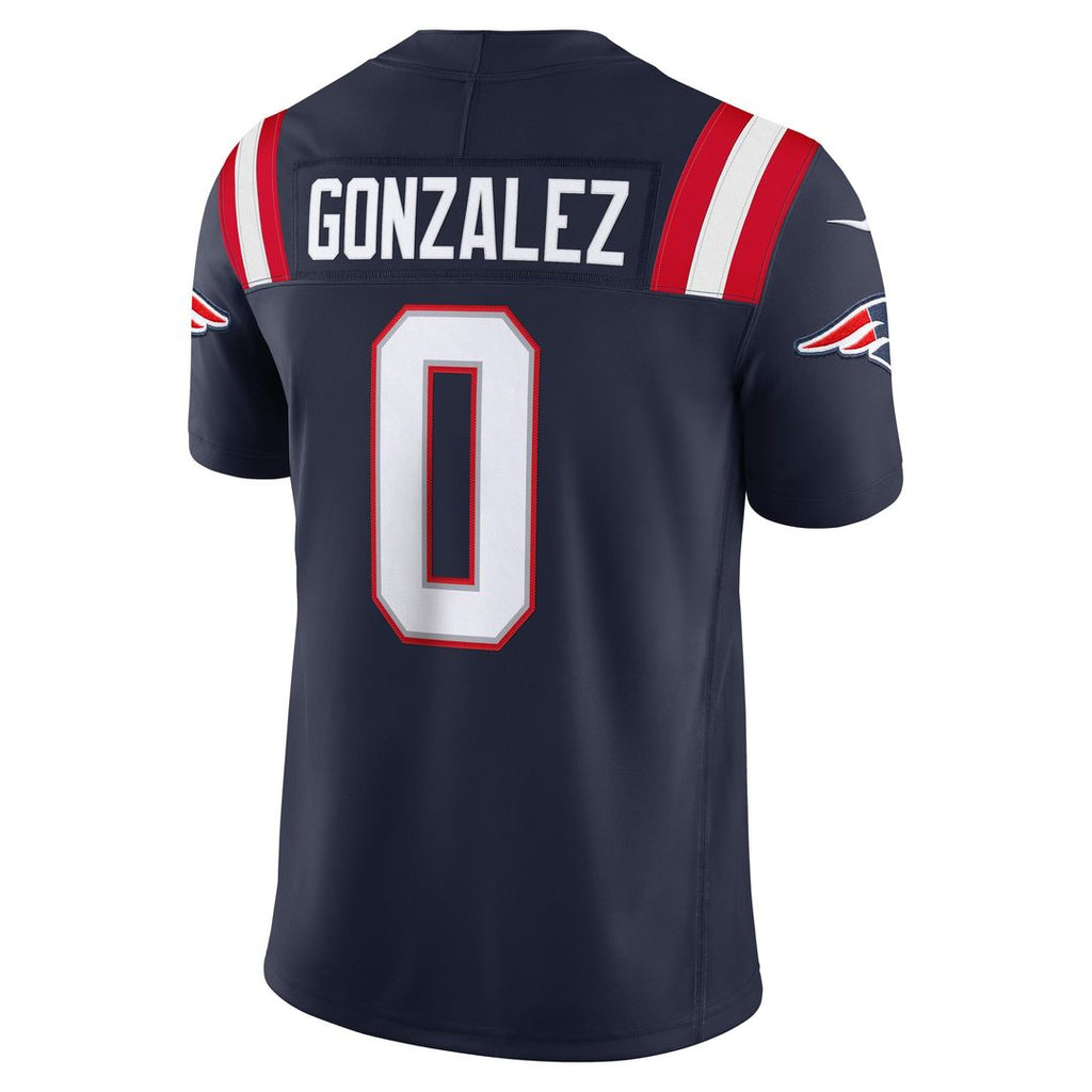 Christian Gonzalez New England Patriots Vapor F.U.S.E. Stitched Limited Jersey - White