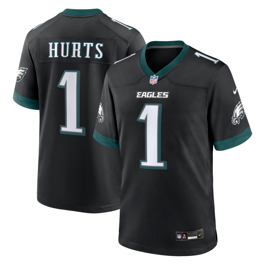 Jalen Hurts Philadelphia Eagles Alternate Game Jersey - Black