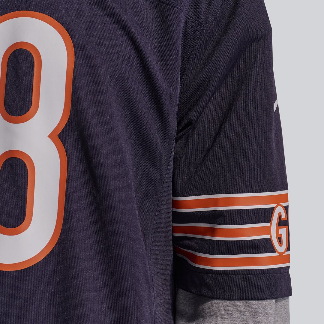 Caleb Williams Chicago Bears Game Jersey - Navy