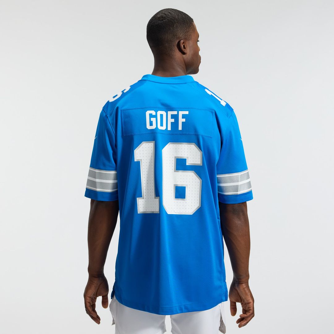 Jared Goff Detroit Lions Game Jersey - White