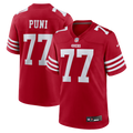 Dominick Puni San Francisco 49ers Game Jersey - Scarlet