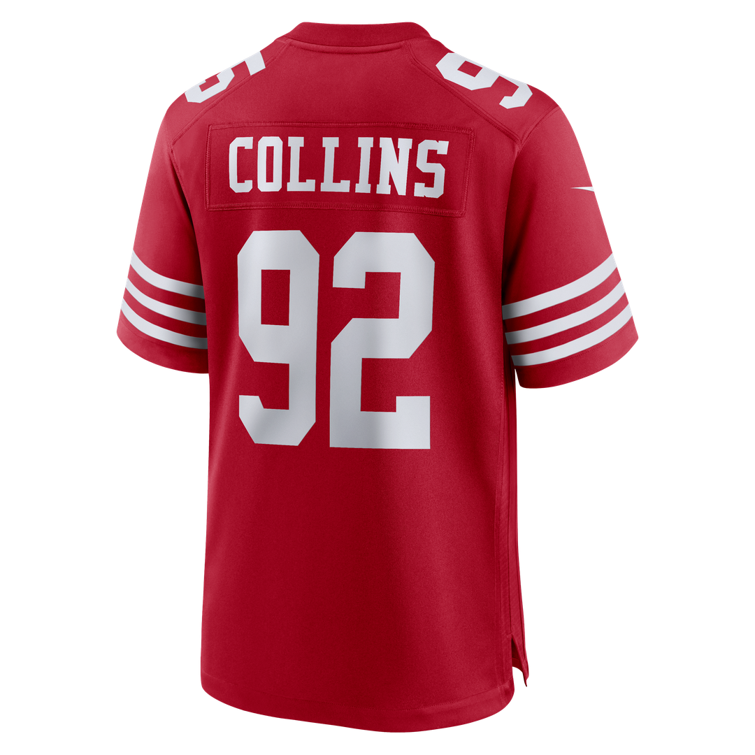 Alfred Collins San Francisco 49ers Game Jersey - Scarlet