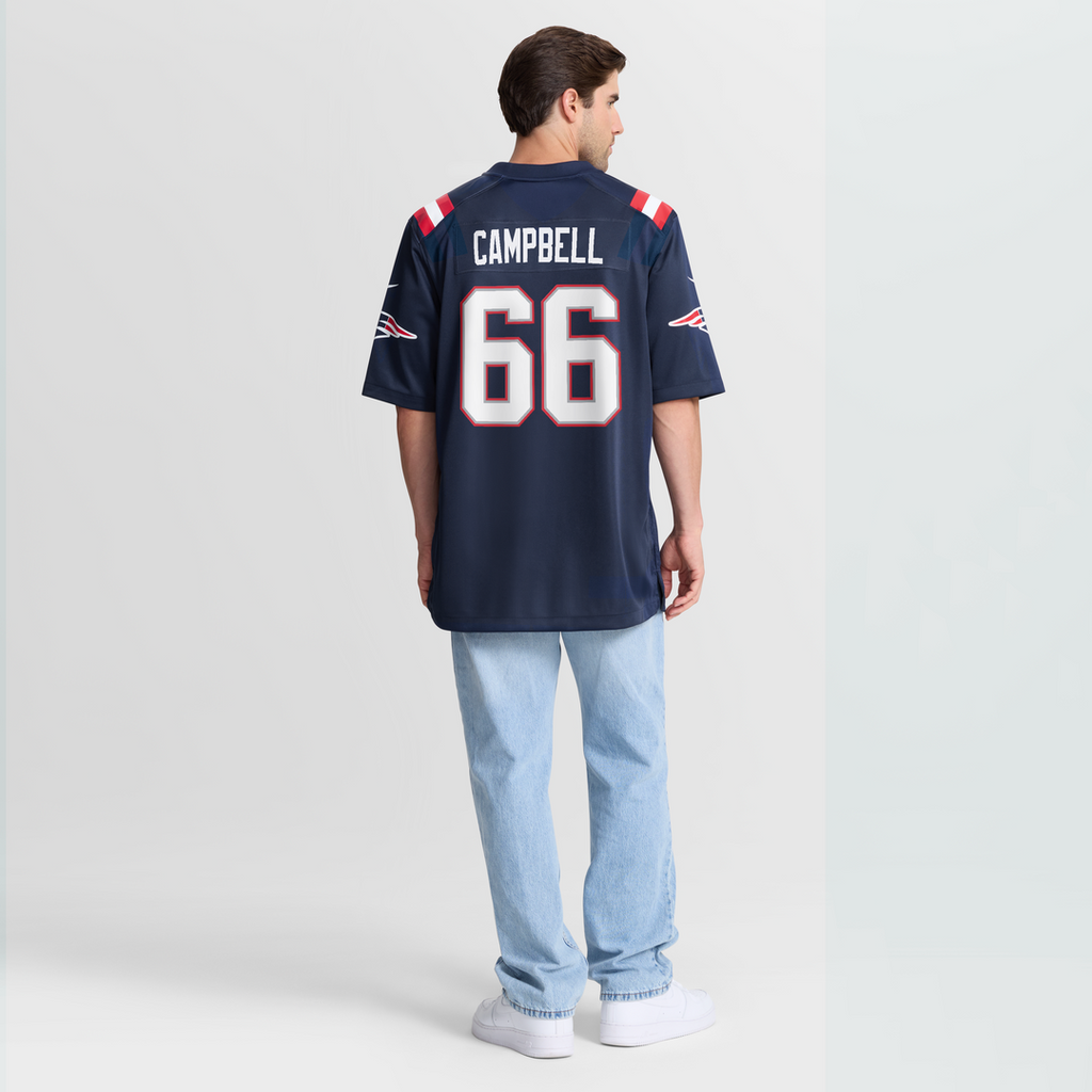Will Campbell New England Patriots Game Jersey - Navy
