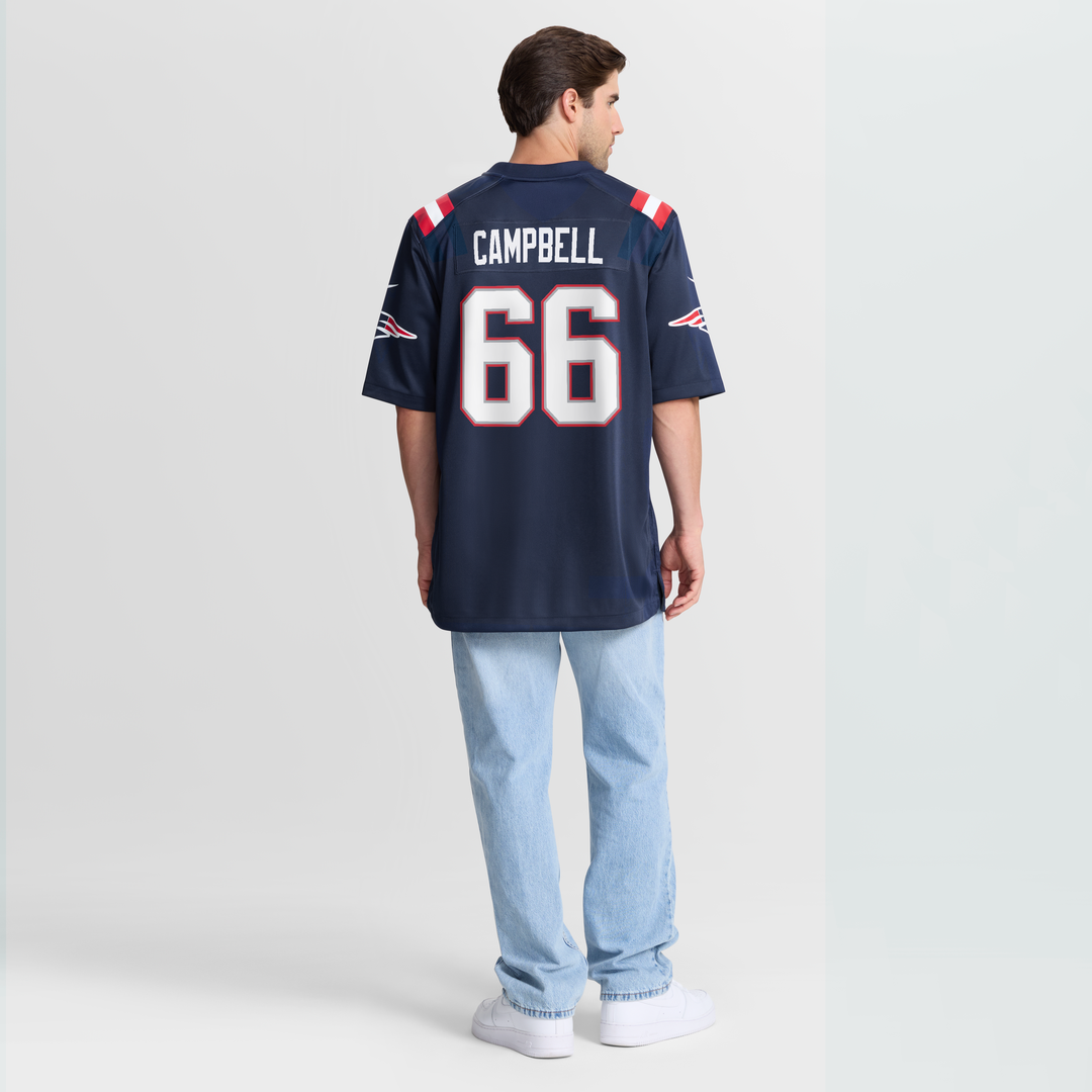 Will Campbell New England Patriots Game Jersey - Navy