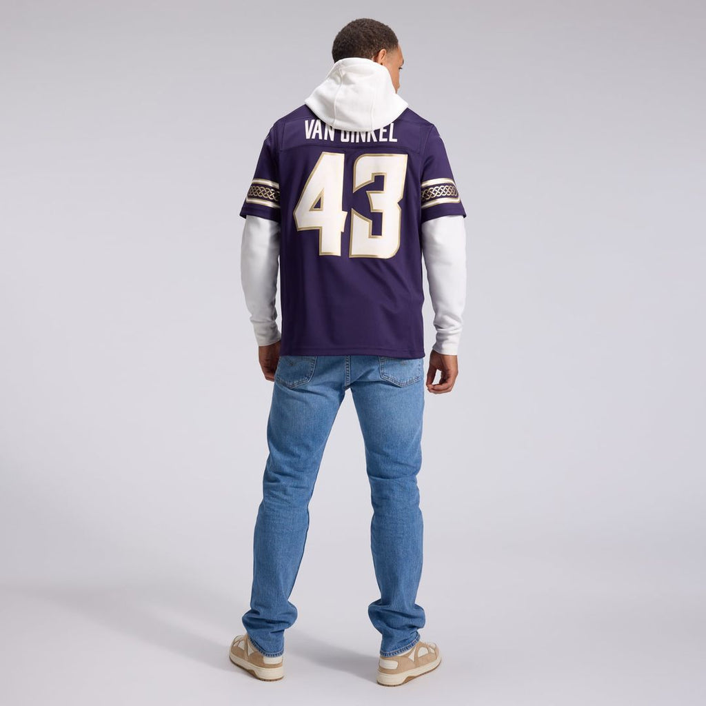 Andrew Van Ginkel Minnesota Vikings 2026 Rivalries Collection Stitched Limited Jersey - Purple