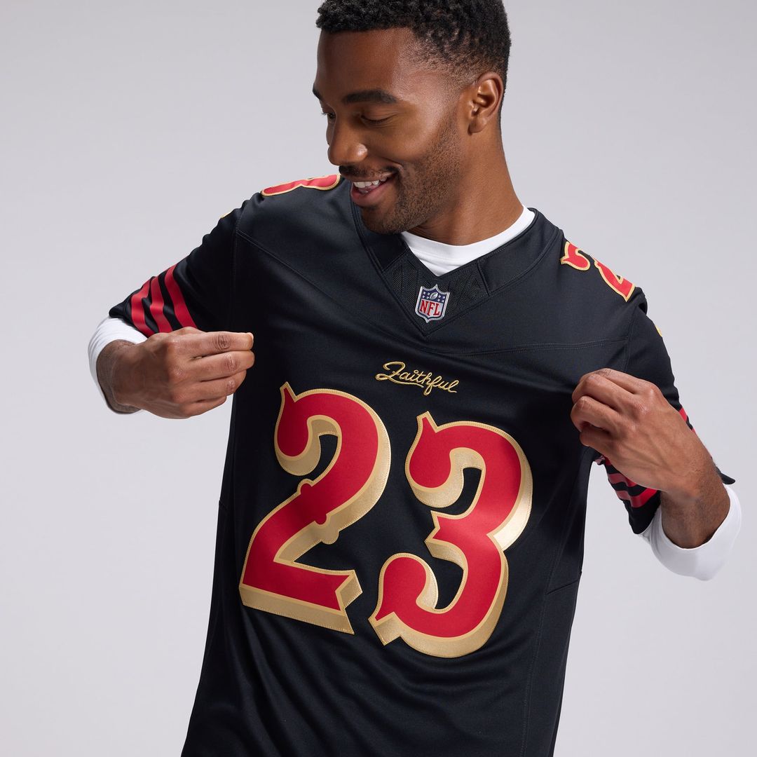 Christian McCaffrey San Francisco 49ers Rivalries Collection Stitched Limited Jersey - Black