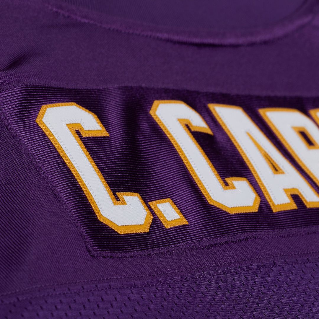 Cris Carter Minnesota Vikings 2001 Authentic Throwback Jersey - Purple