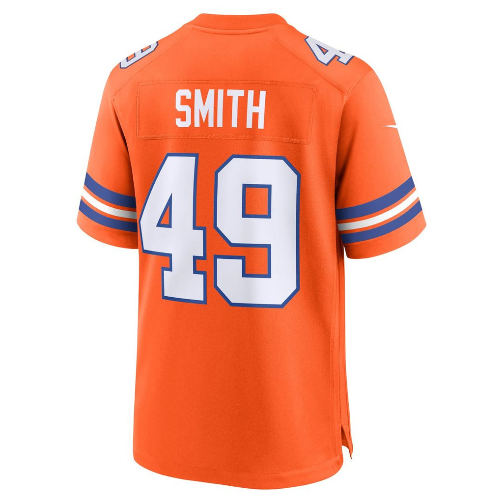 Dennis Smith Denver Broncos Alternate Game Jersey - Orange