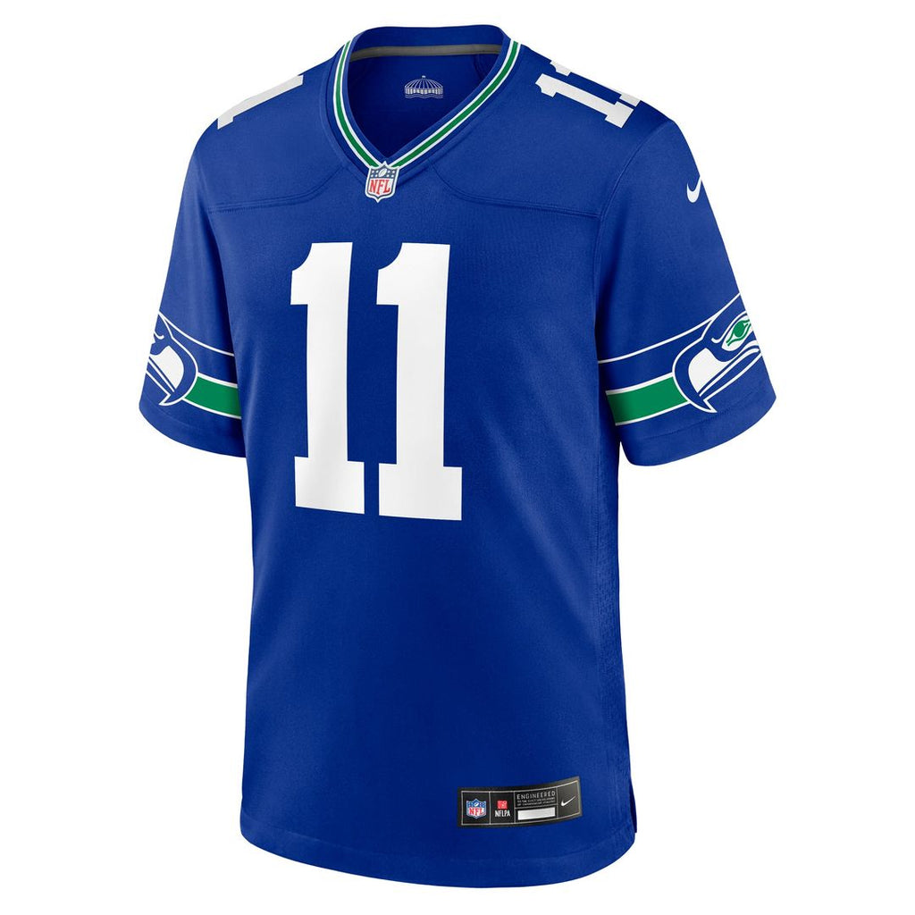 Jaxon Smith-Njigba Seattle Seahawks Throwback Game Jersey - Royal Blue