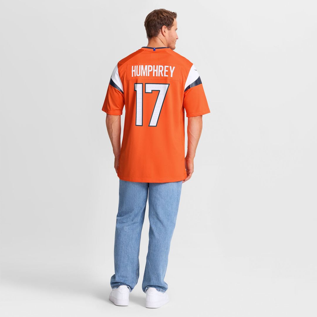 Lil'Jordan Humphrey Denver Broncos Game Jersey - Orange
