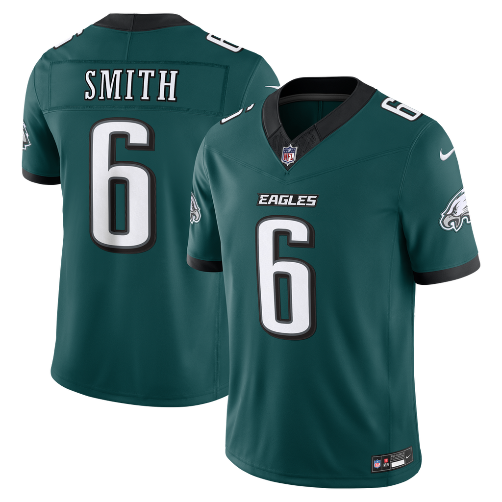 DeVonta Smith Philadelphia Eagles Vapor F.U.S.E. Stitched Limited Jersey - Midnight Green