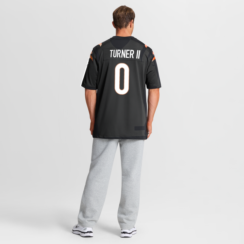 DJ Turner II Cincinnati Bengals Game Jersey - Black