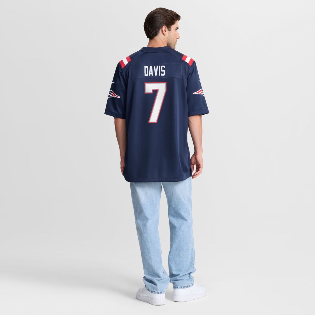 Carlton Davis New England Patriots Game Jersey - Navy