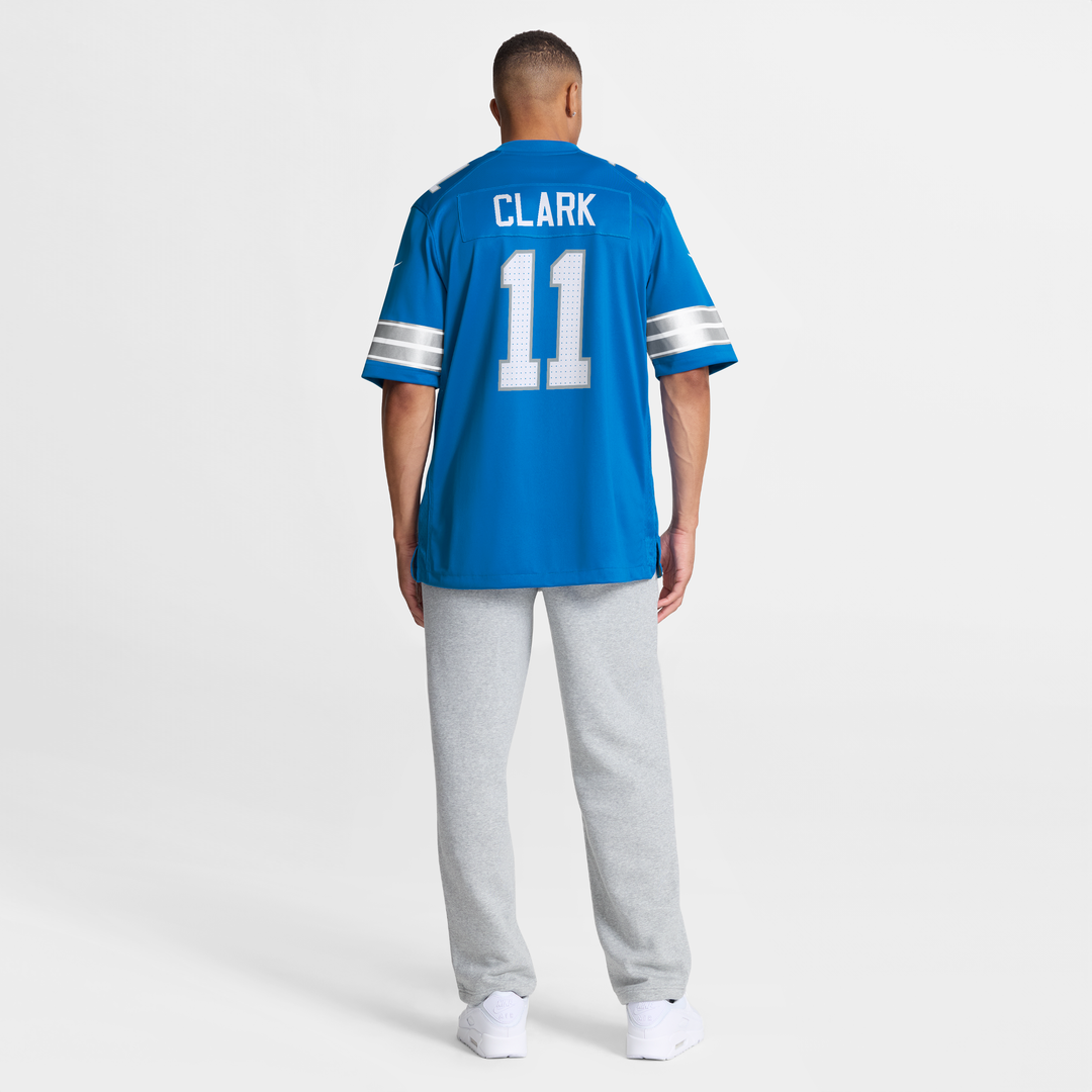 Damone Clark Detroit Lions Game Jersey - Blue
