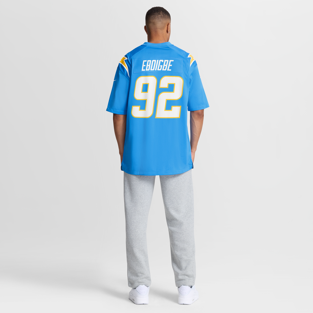 Justin Eboigbe Los Angeles Chargers Game Jersey - Powder Blue