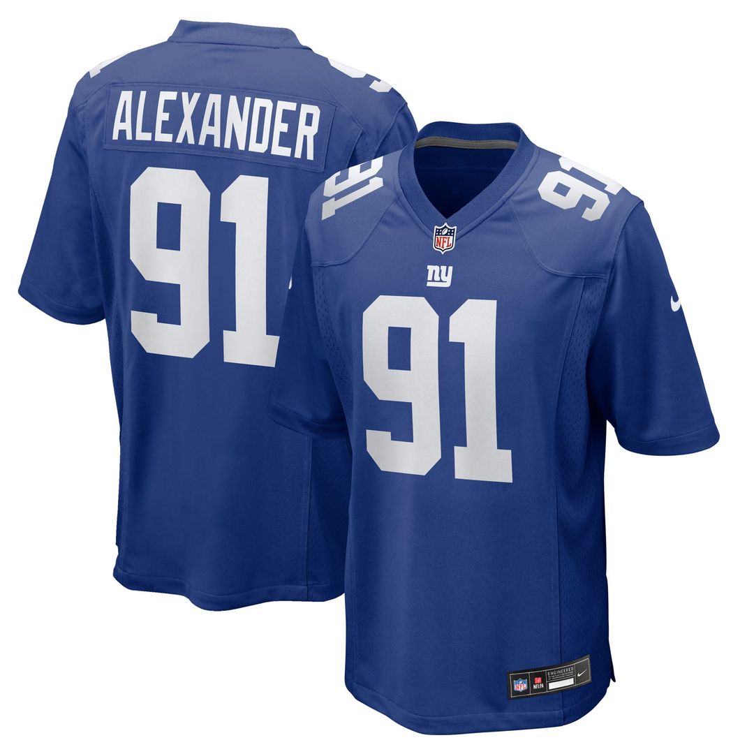 Darius Alexander New York Giants Game Jersey - Royal Blue