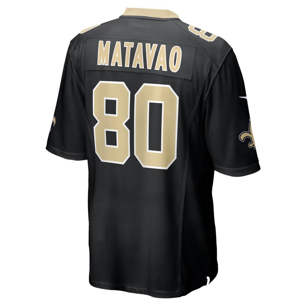 Moliki Matavao New Orleans Saints Game Jersey - Black