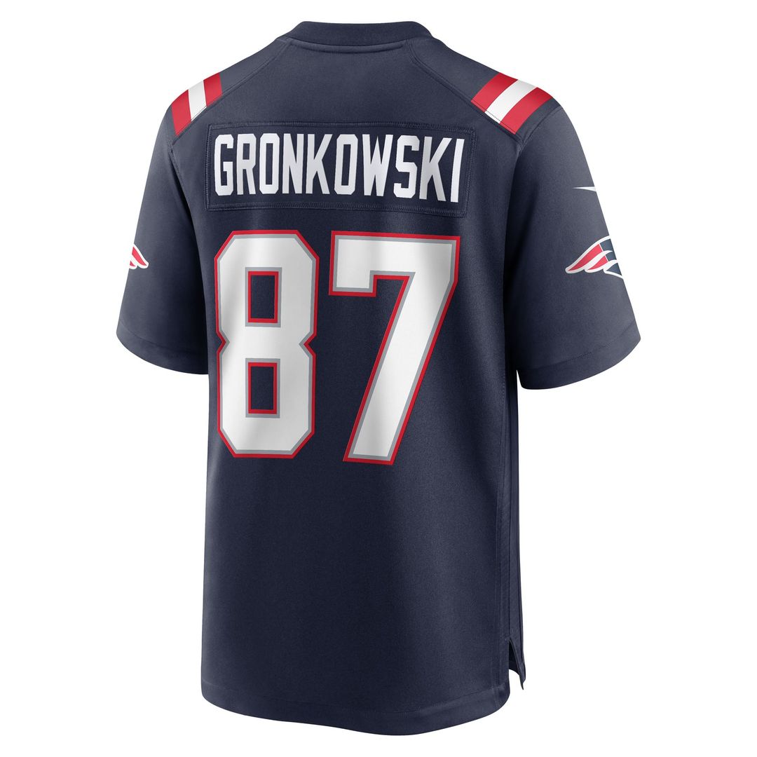 Rob Gronkowski New England Patriots Game Jersey - Navy
