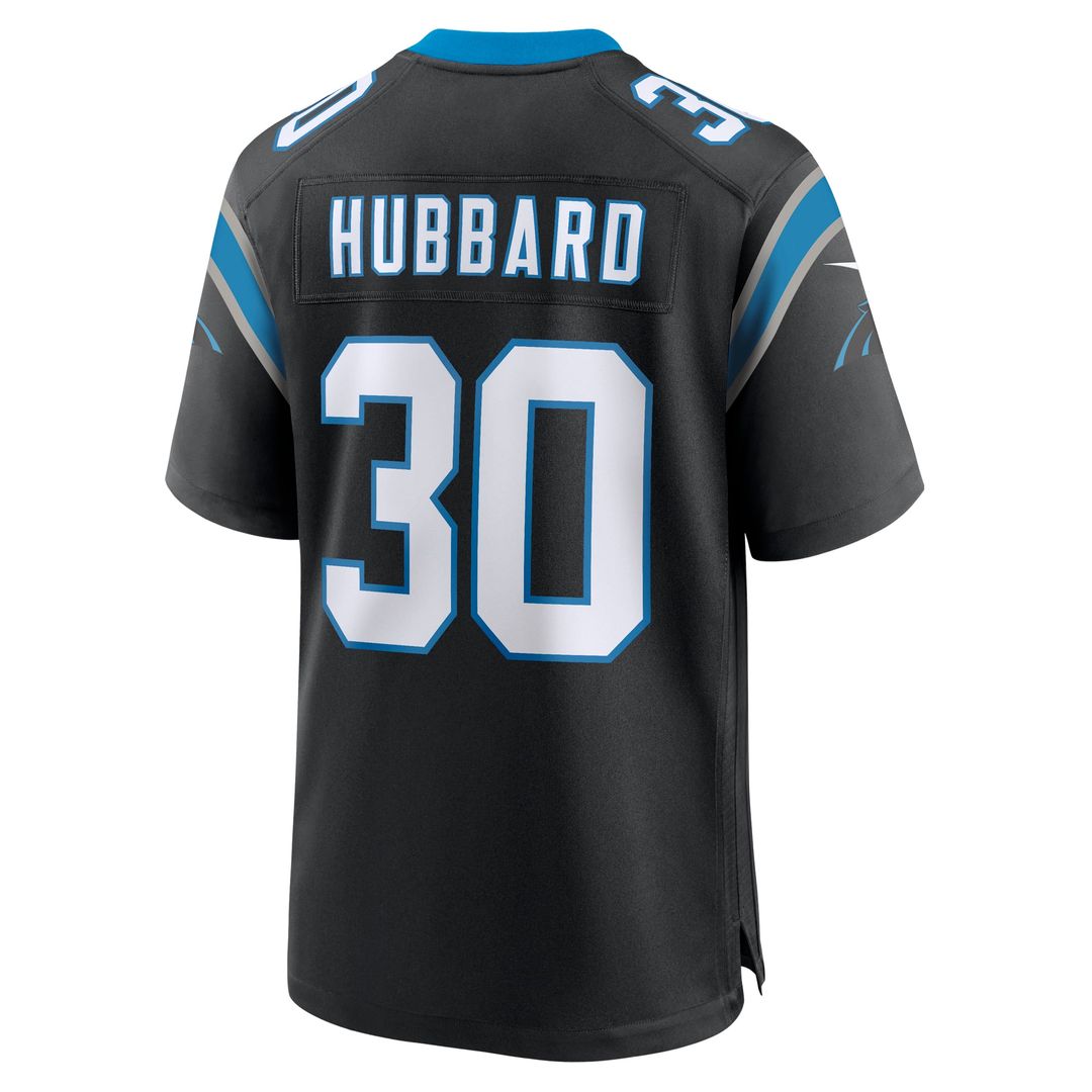 Chuba Hubbard Carolina Panthers Game Jersey - Black