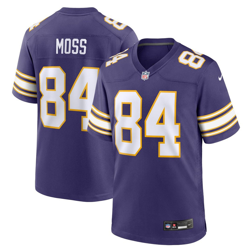 Randy Moss Minnesota Vikings Classic Game Jersey - Purple