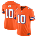 Bo Nix Denver Broncos Alternate Mile High Collection 1977 Throwback Vapor F.U.S.E. Stitched Limited Jersey - Orange