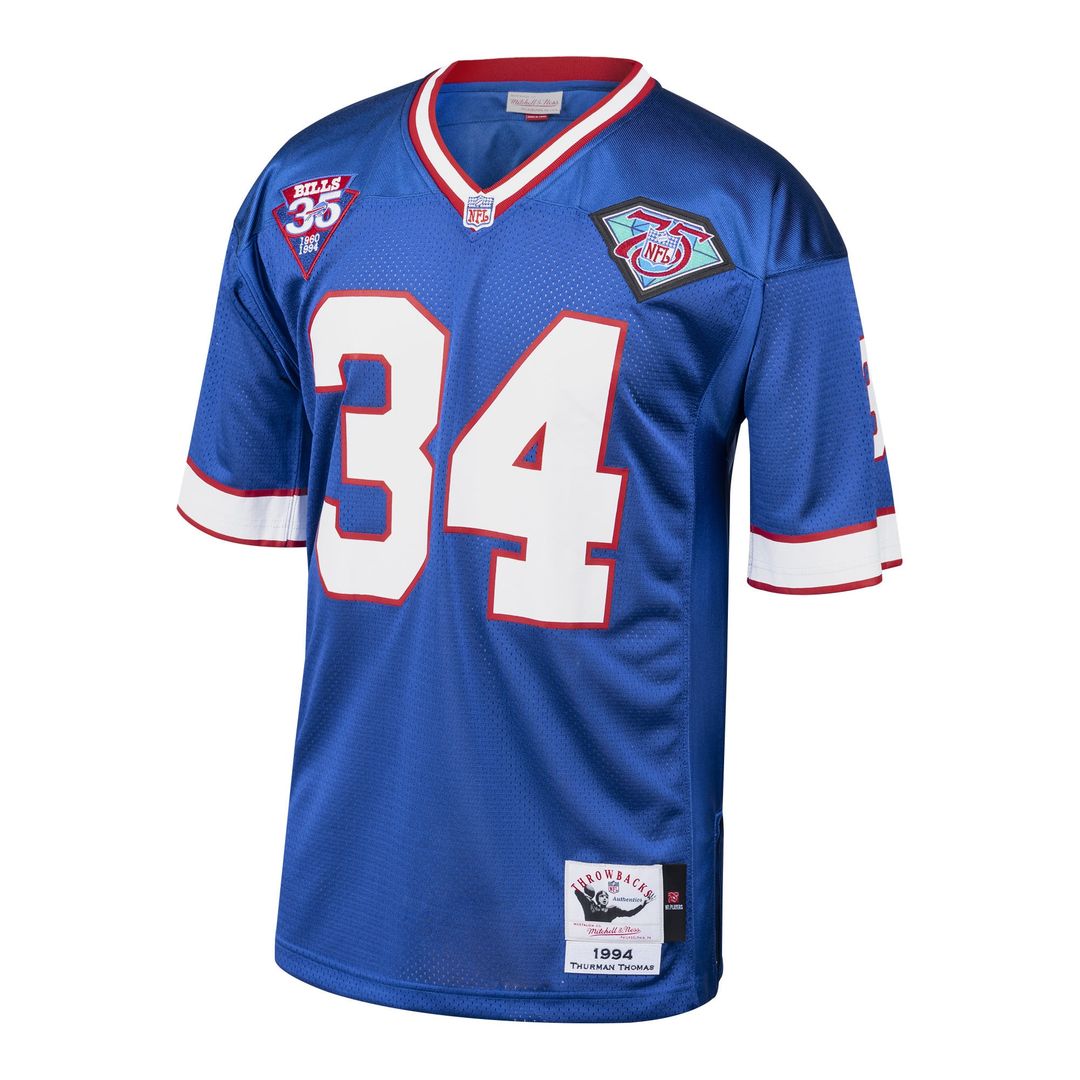 Thurman Thomas Buffalo Bills 1985 Authentic Throwback Jersey - Royal Blue
