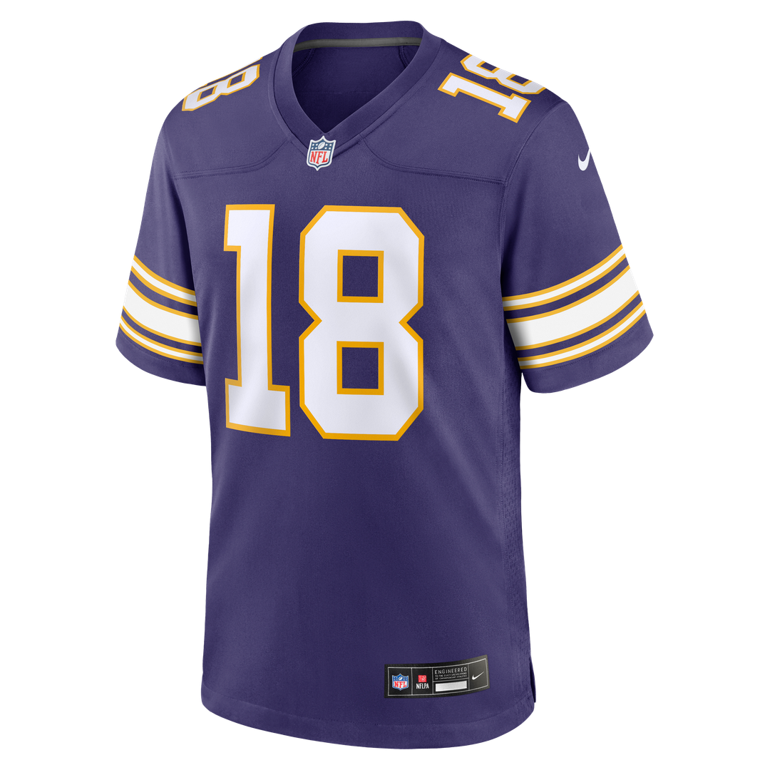 Justin Jefferson Minnesota Vikings Classic Game Jersey - Purple