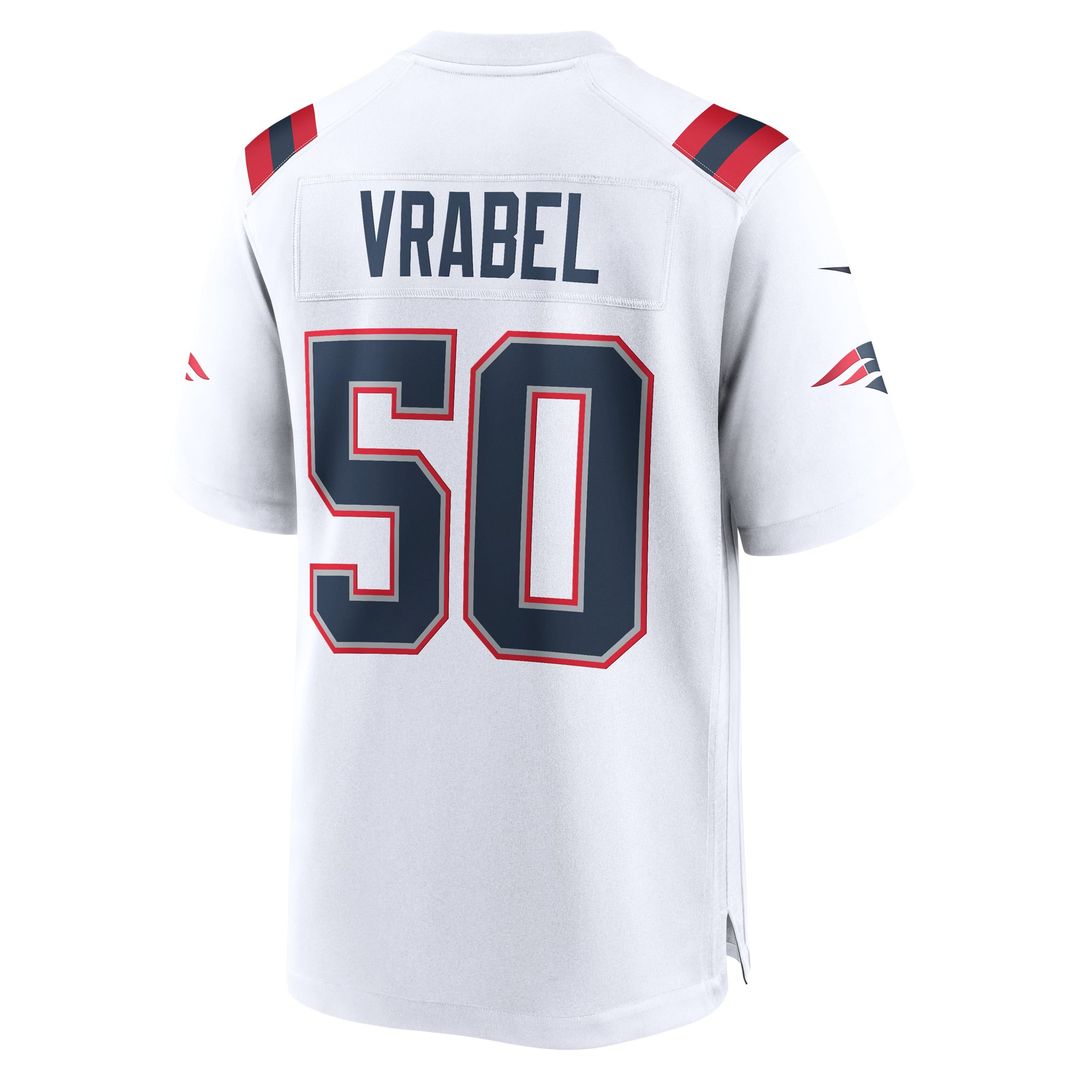 Mike Vrabel New England Patriots Game Jersey - White
