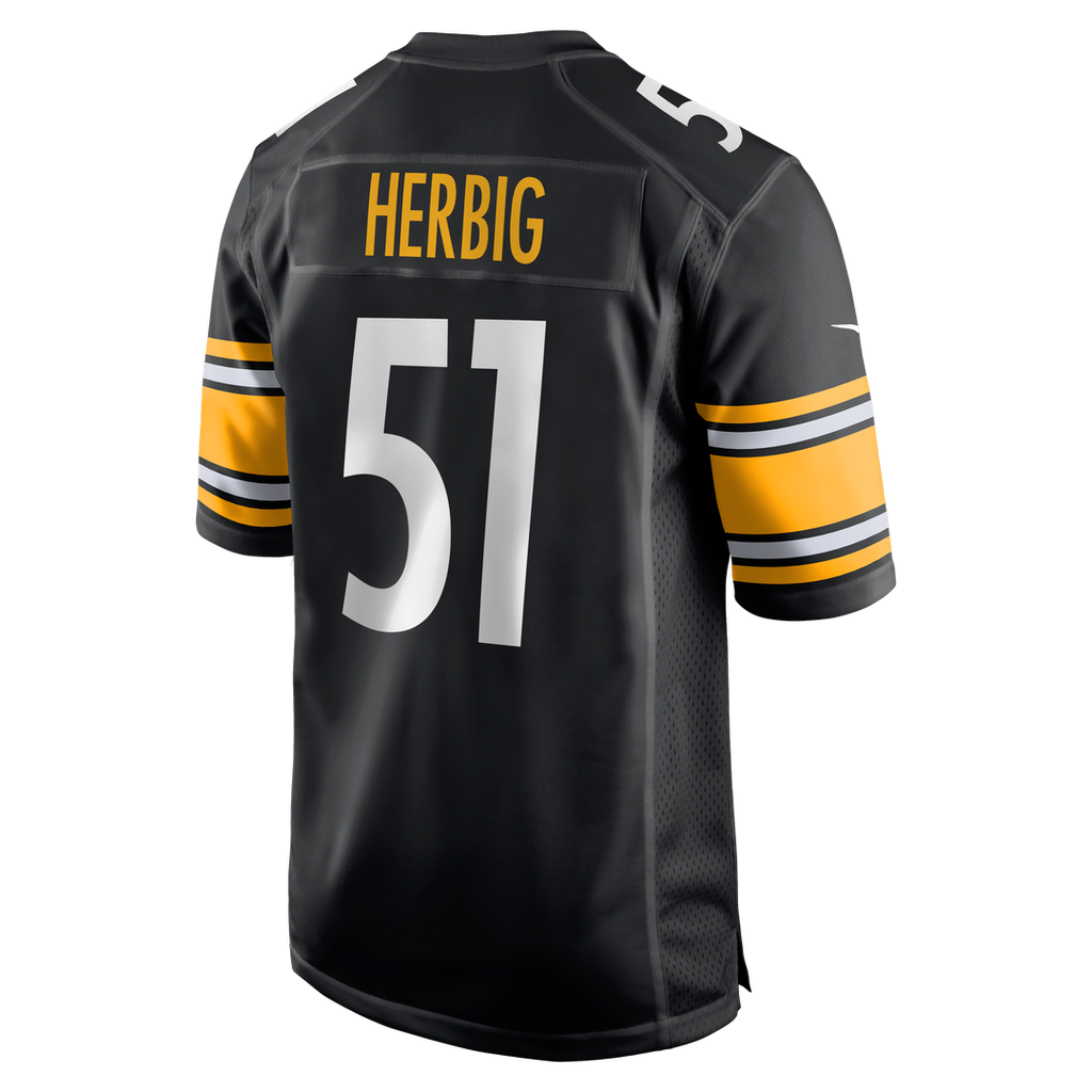 Nick Herbig Pittsburgh Steelers Game Jersey - Black