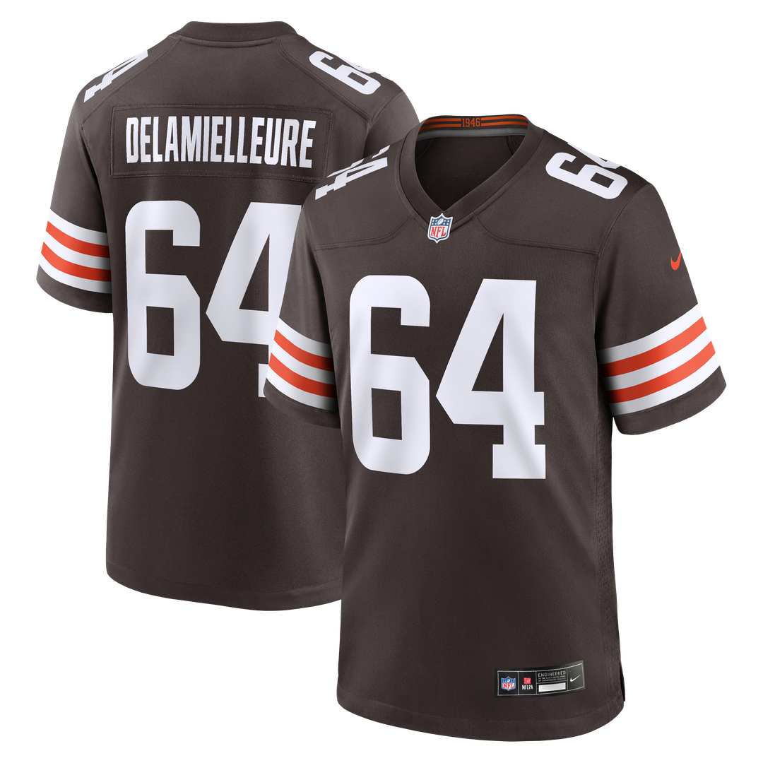 Joe DeLamielleure Cleveland Browns Game Jersey - Brown