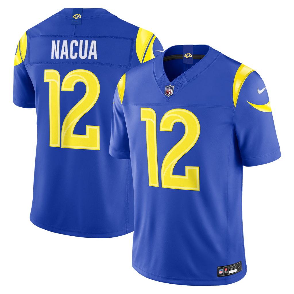 Puka Nacua Los Angeles Rams Vapor F.U.S.E. Stitched Limited Jersey - Royal Blue