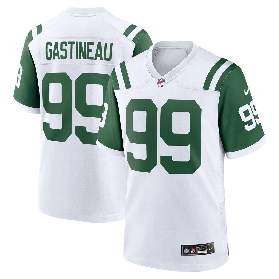 Mark Gastineau New York Jets Alternate Game Jersey - White