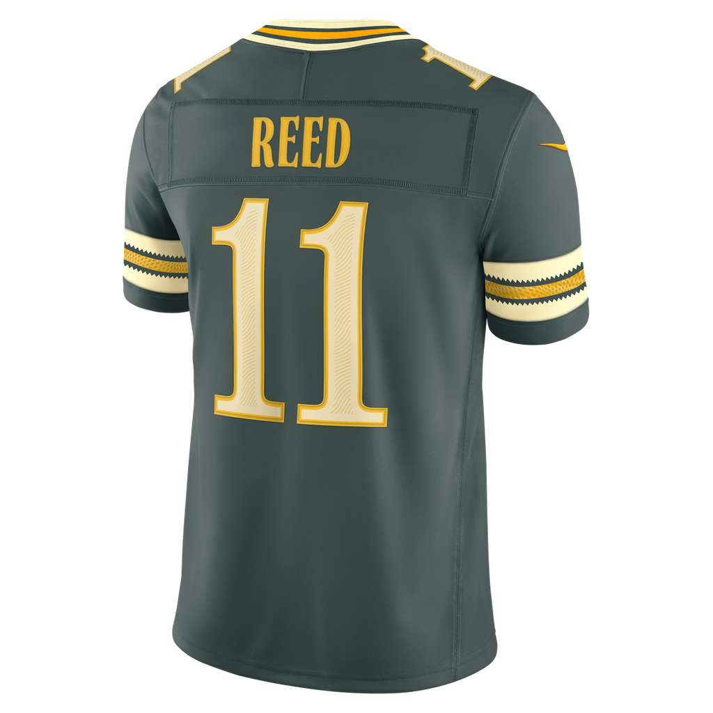 Jayden Reed Green Bay Packers 2026 Rivalries Collection Stitched Limited Jersey - Green